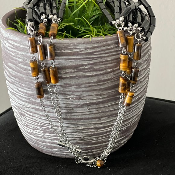 Lia Sophia beaded multi-strand necklace - Picture 2 of 4